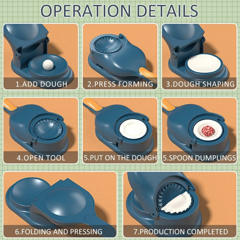 🥟 2-in-1 Dumpling & Samosa Press Maker