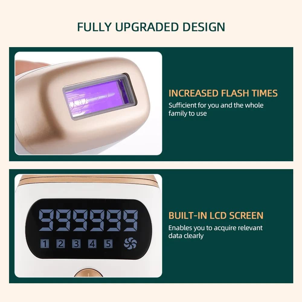 Professional IPL Laser Hair Removal Device | 999,999 Flashes | Full Body
