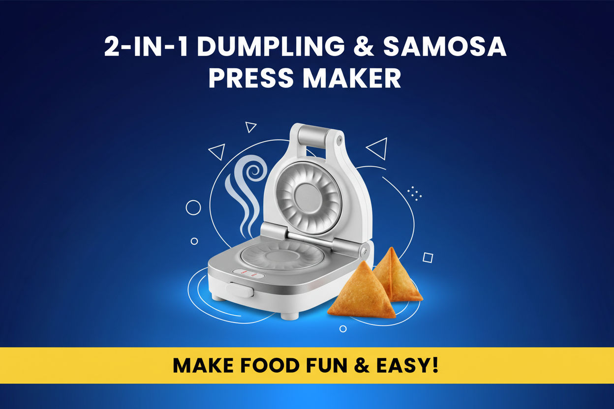 🥟 2-in-1 Dumpling & Samosa Press Maker
