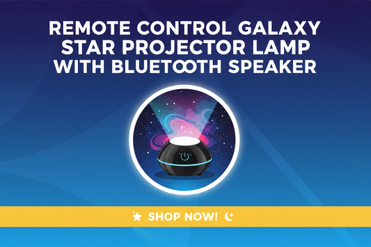 🌌 Remote Control Galaxy Star Projector Lamp with Bluetooth Speaker