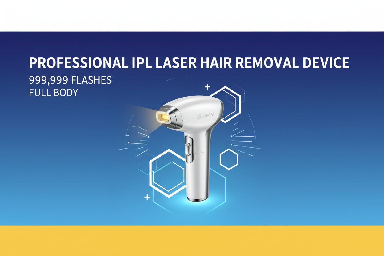 Professional IPL Laser Hair Removal Device | 999,999 Flashes | Full Body