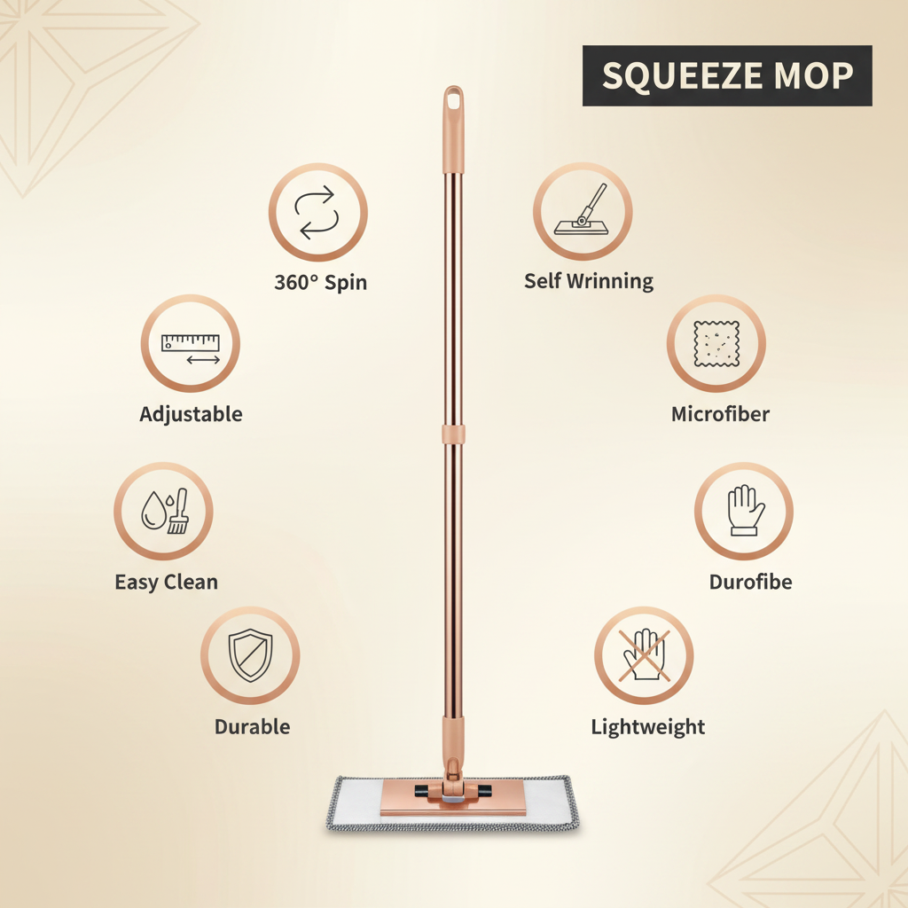Squeeze Mops Floor Cleaning