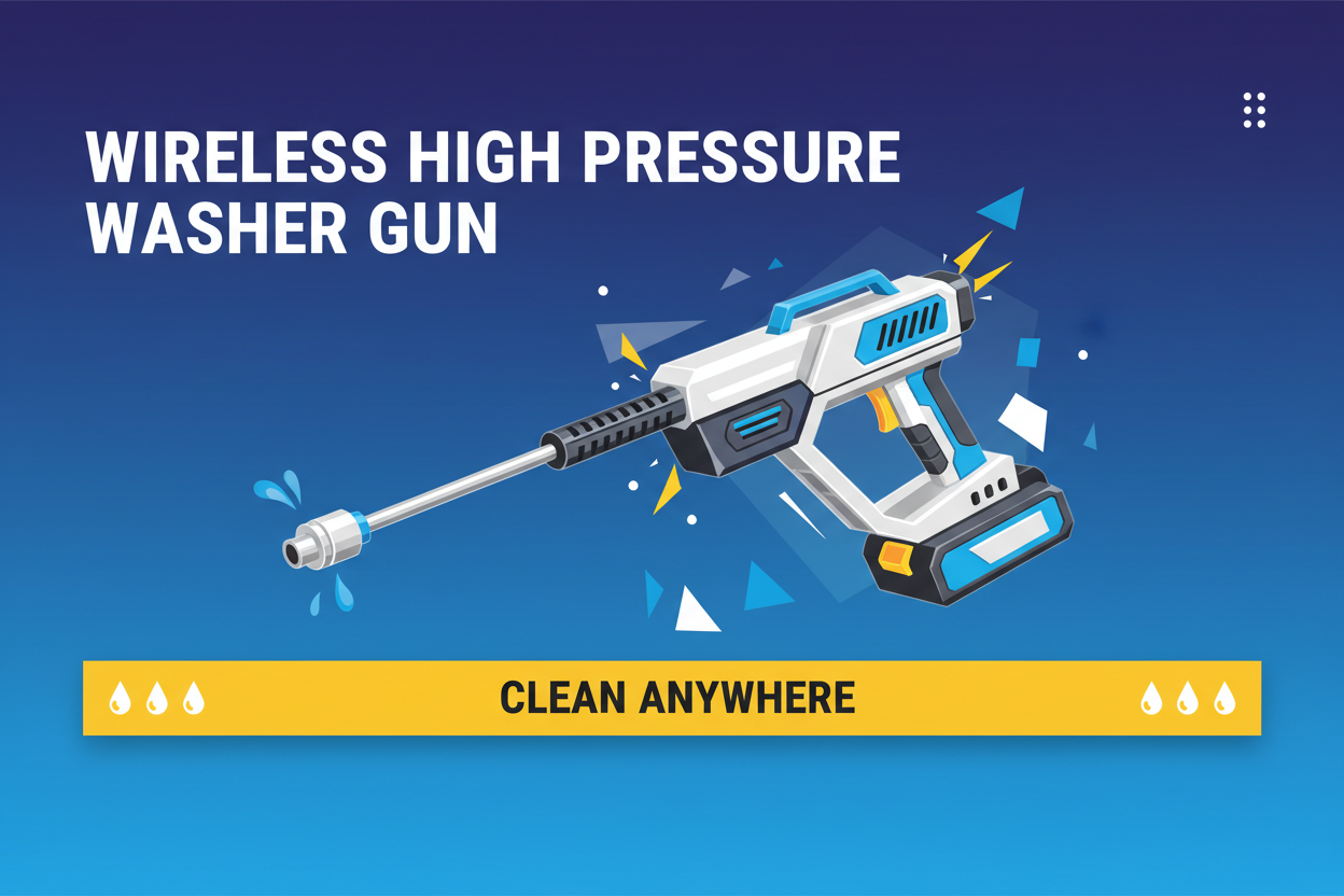 Wireless High Pressure Washer Gun
